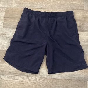 Lands’ End Men’s Swim Trunks Solid Black Size L